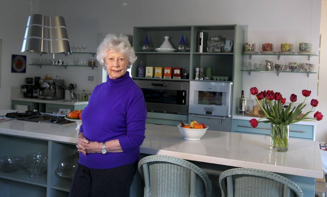 No expense spared: Elise Pascoe stands in her kitchen fitted with Gaggenau appliances and a butler's pantry. Picture: SYLVIA LIBER