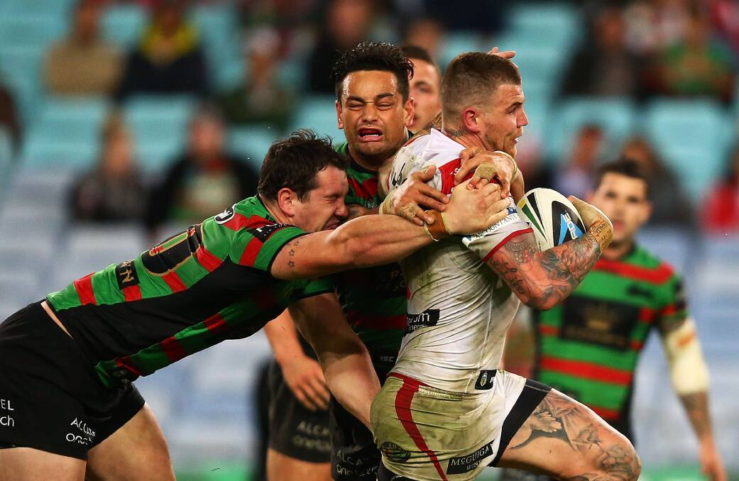 Josh Dugan is at centre for St George this weekend, but his most useful position for the Blues is unresolved. Picture: GETTY IMAGES

