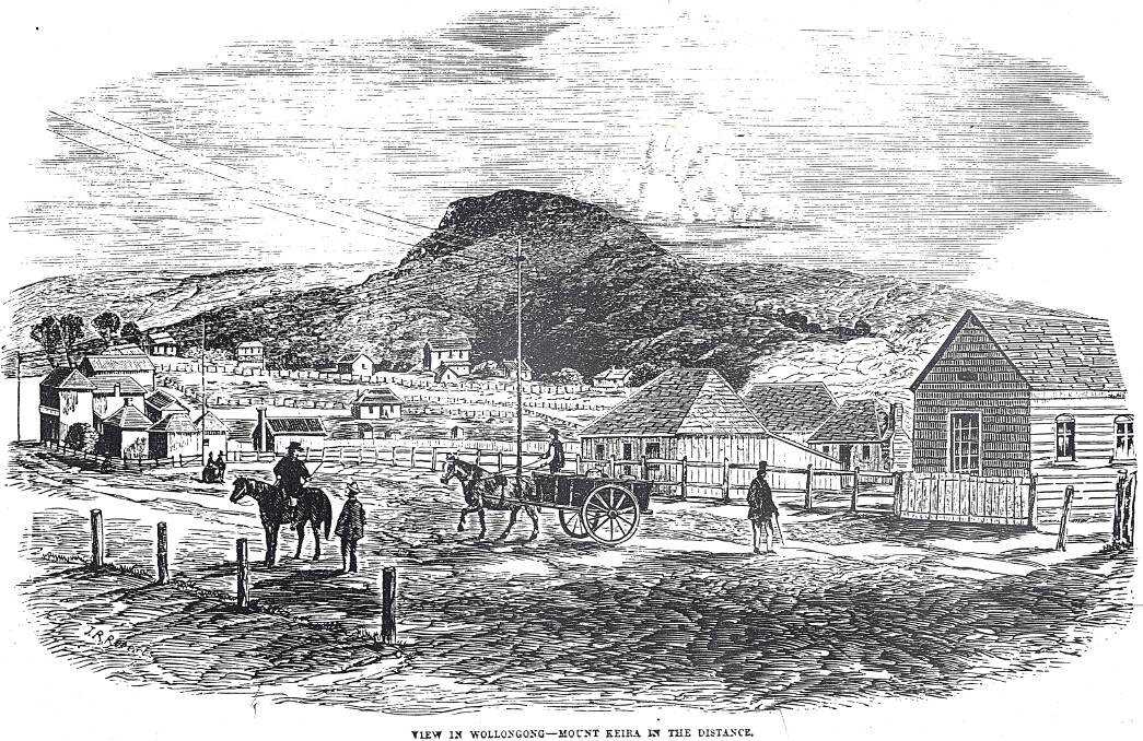 A sketch of Market St,  published in the Illustrated Sydney News on March 16, 1866, by J.R.Roberts shows an undertaker’s business on the right and a cottage in the centre. The other buildings have been added by the artist.