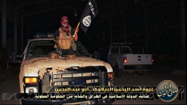 One of the images from the ISIL-aligned Twitter account. Photo: Twitter