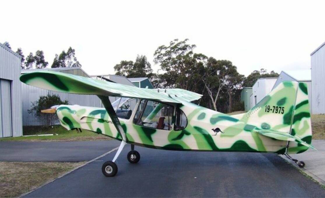 Robert Greig's distinctive aircraft. Picture: SUPPLIED