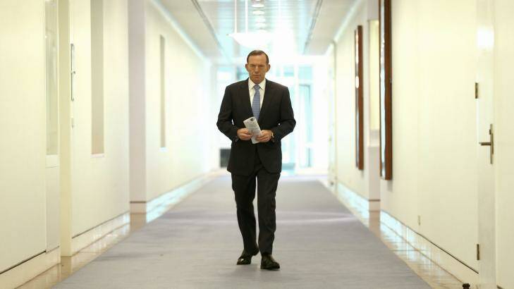 "It's a humanitarian mission": Prime Minister Tony Abbott. Photo: Alex Ellinghausen