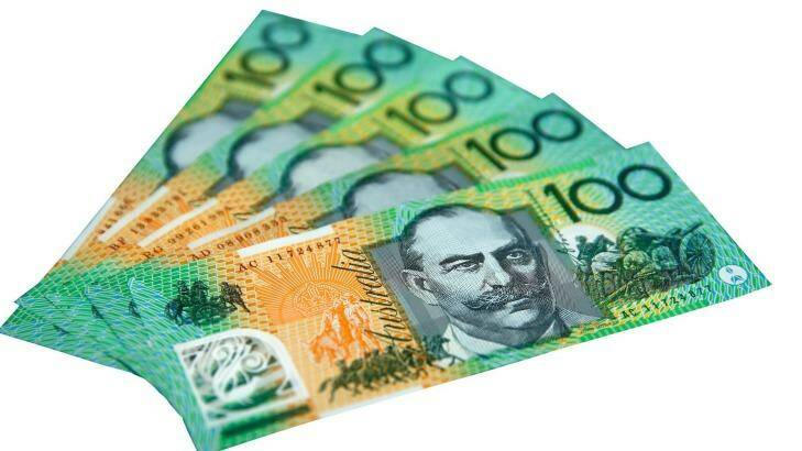 Rarely sighted by most: Australian $100 banknotes. Photo: Brendon Thorne