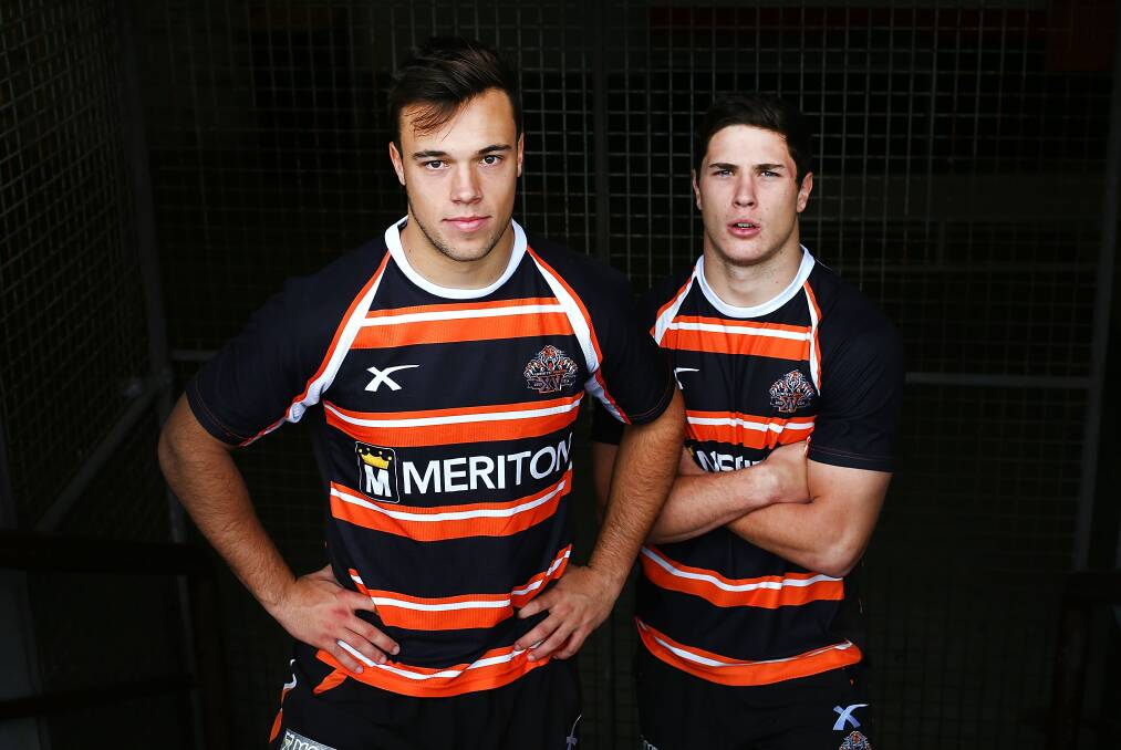 Luke Brooks and Mitchell Moses are the face of an exciting future for the Wests Tigers. Picture: GETTY IMAGES