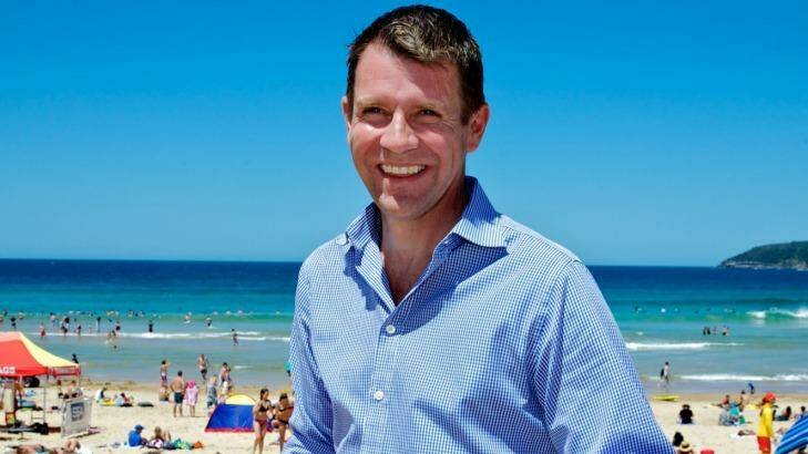 Mike Baird has been on holiday this week as unrest about his greyhound ban intensified. Photo: Edwina Pickles