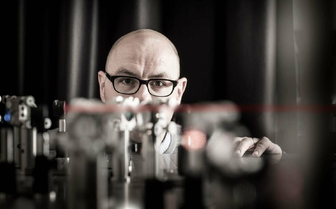 Genetic codes: UOW's Professor Antoine van Oijen hopes to unlock the secret life of DNA. Picture: PAUL JONES