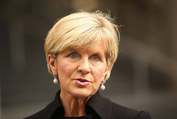 Julie Bishop weighed into the row over China's Pacific aid program. Picture: James Alcock