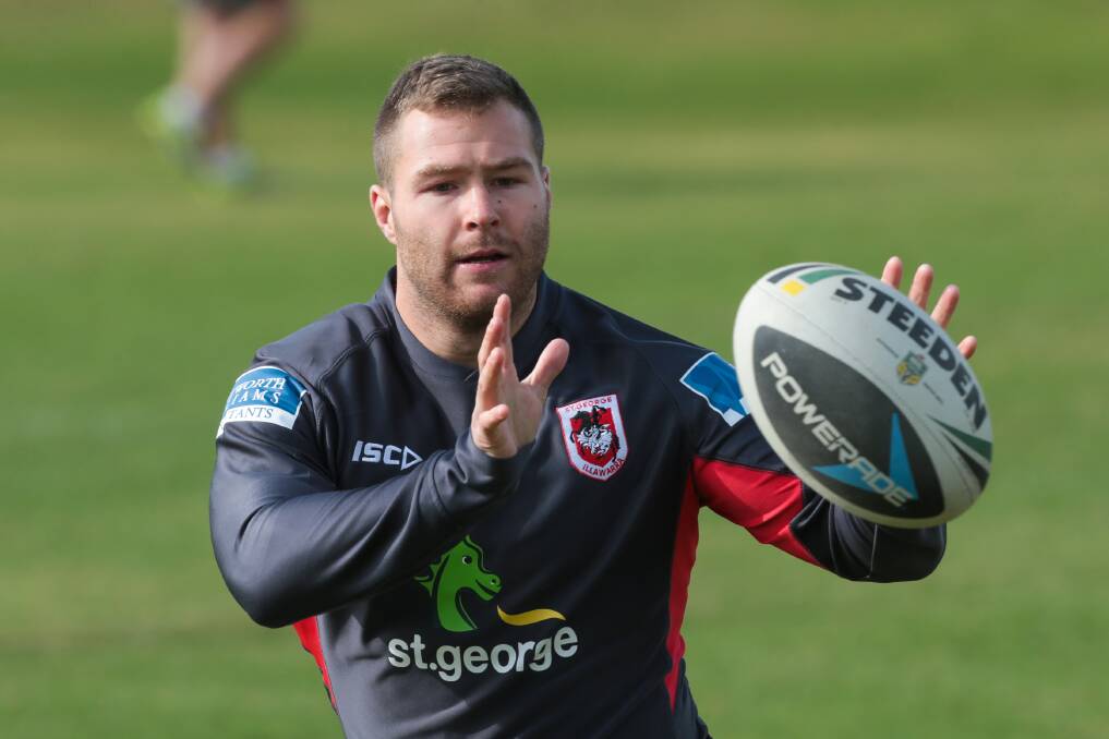 Dragon Trent Merrin says he's determined not to let a niggling shoulder injury thwart his Test bid. Picture: ADAM McLEAN