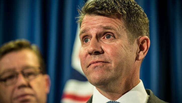 "I got it wrong": Premier Mike Baird at the press conference regarding the greyhound industry on Tuesday.  Photo: Wolter Peeters