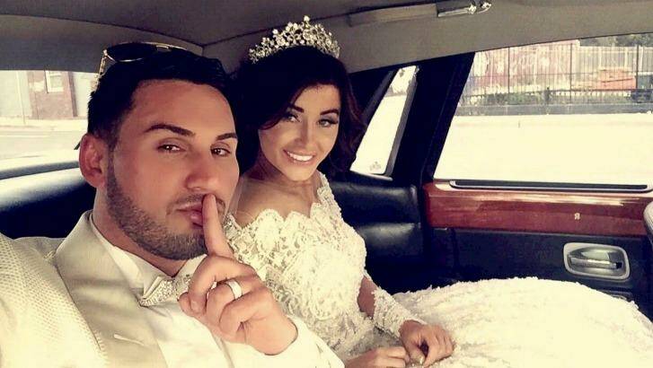  Auburn deputy mayor Salim Mehajer posted a photo of him and his bride on his Facebook page.