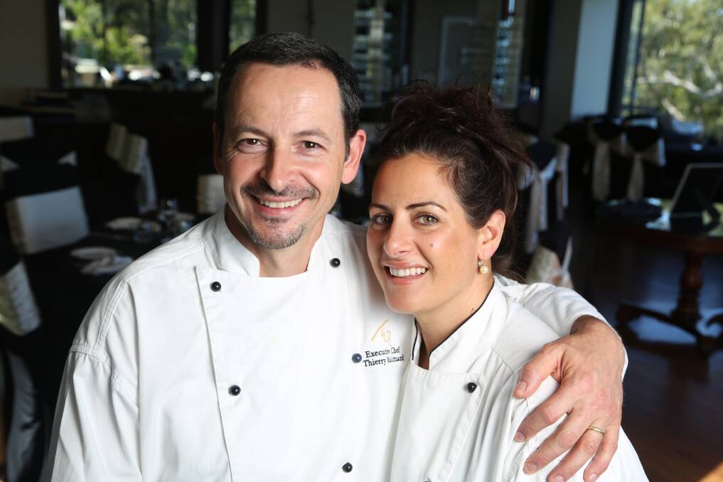 Husband and wife chef team Thierry and Rosemaria Molimard. Picture by Greg Ellis.