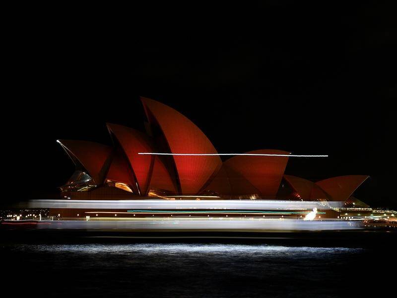 The Opera House has been lit up red for the largest Chinese New Year celebrations outside of Asia.