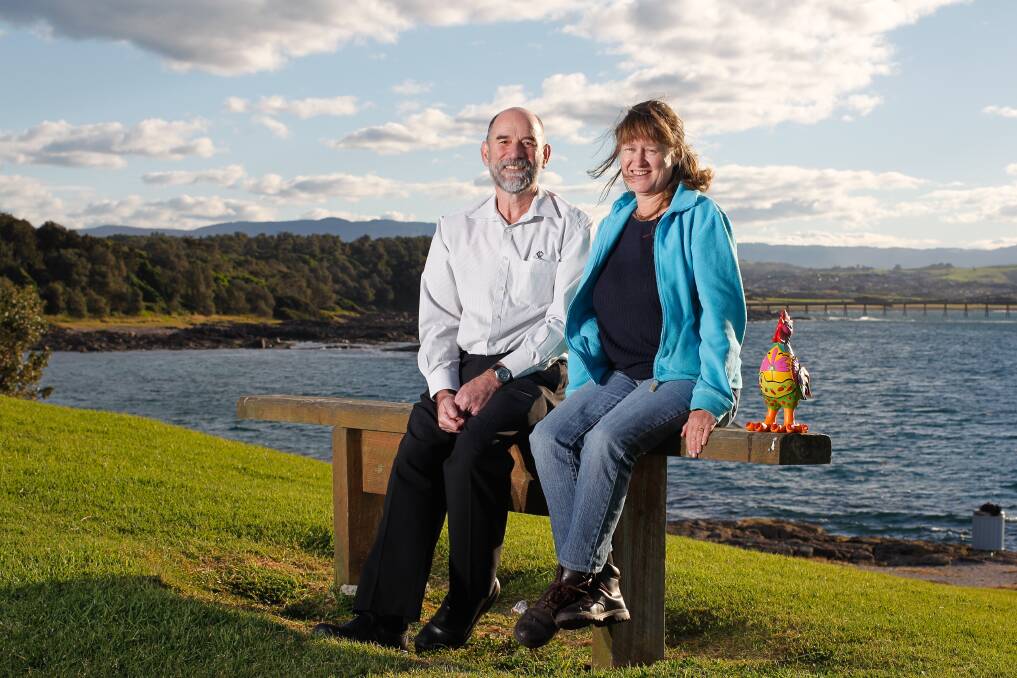 Rewarding sustainability: Mick Fields and Jill McNeill at Beaky Bay. Picture: CHRISTOPHER CHAN