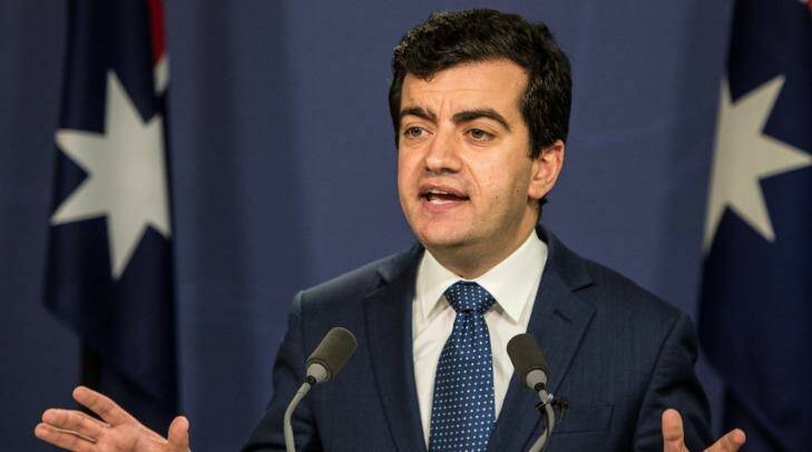 Senator Sam Dastyari announced his resignation from the Labor frontbench on Thursday. Photo: Wolter Peeters