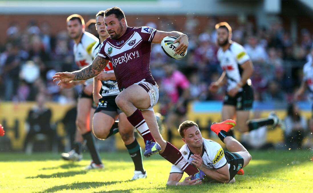 Manly's Anthony Watmough should be prepared to play the top title contenders at any stage in the competition. Picture: GETTY IMAGES