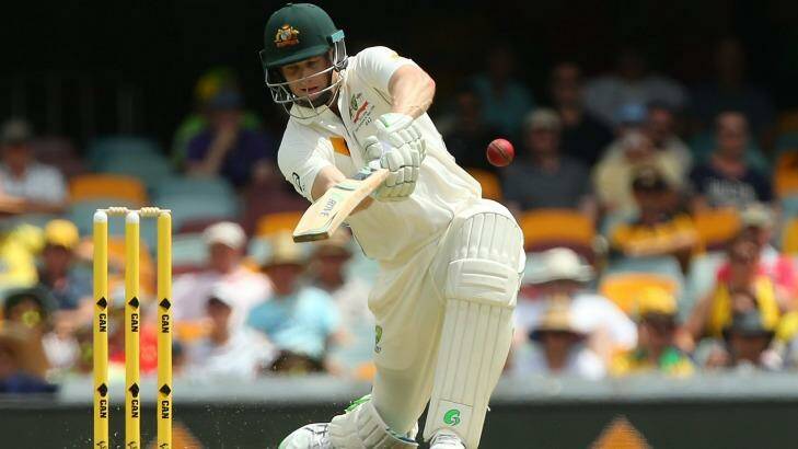 Poor crowds: Adam Voges drives during the Test at the Gabba in November. Photo: Chris Hyde