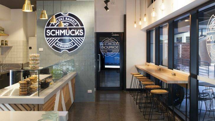 Schmucks Bagels serves Polish rolls with non-traditional toppings. Photo: Supplied