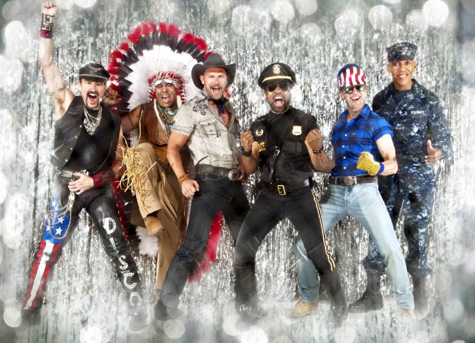 The Village People, including founding member Felipe Rose, second from left, will bring disco to Anita's Theatre in March.