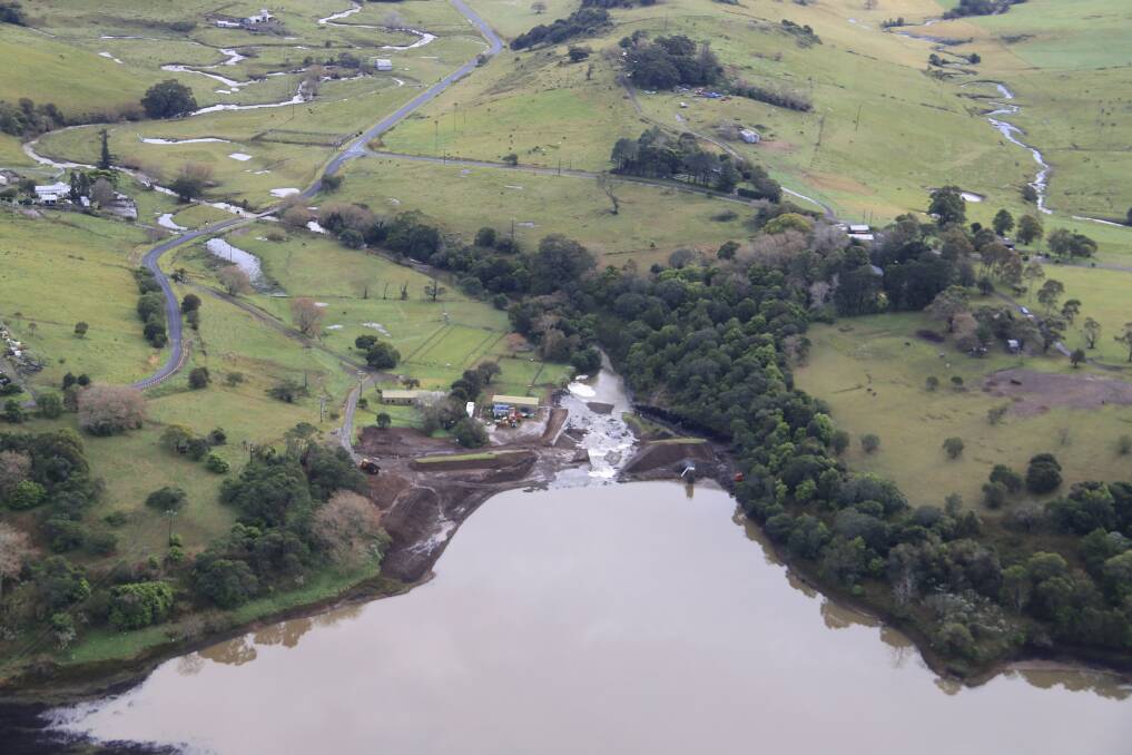 Jerrara Dam is in the process of being decommissioned. Picture: COLIN DOUCH