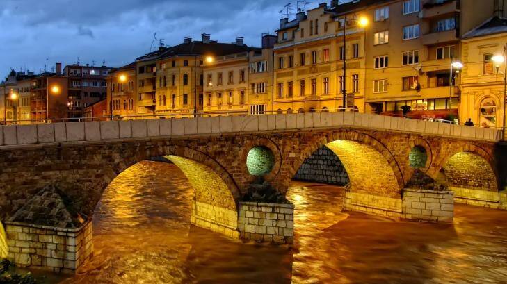 Beauty: The Latin Bridge in Sarajevo managed to survive the Balkans War.  Photo: 123.com