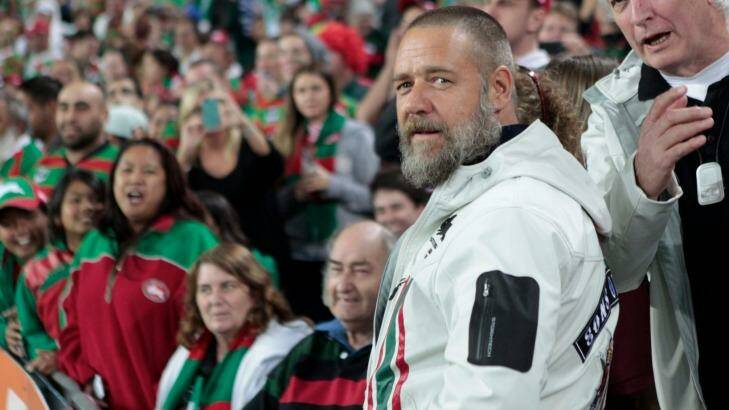 Souths owner Russell Crowe has been pushing for an expanded World Club Challenge. Photo: Quentin Jones