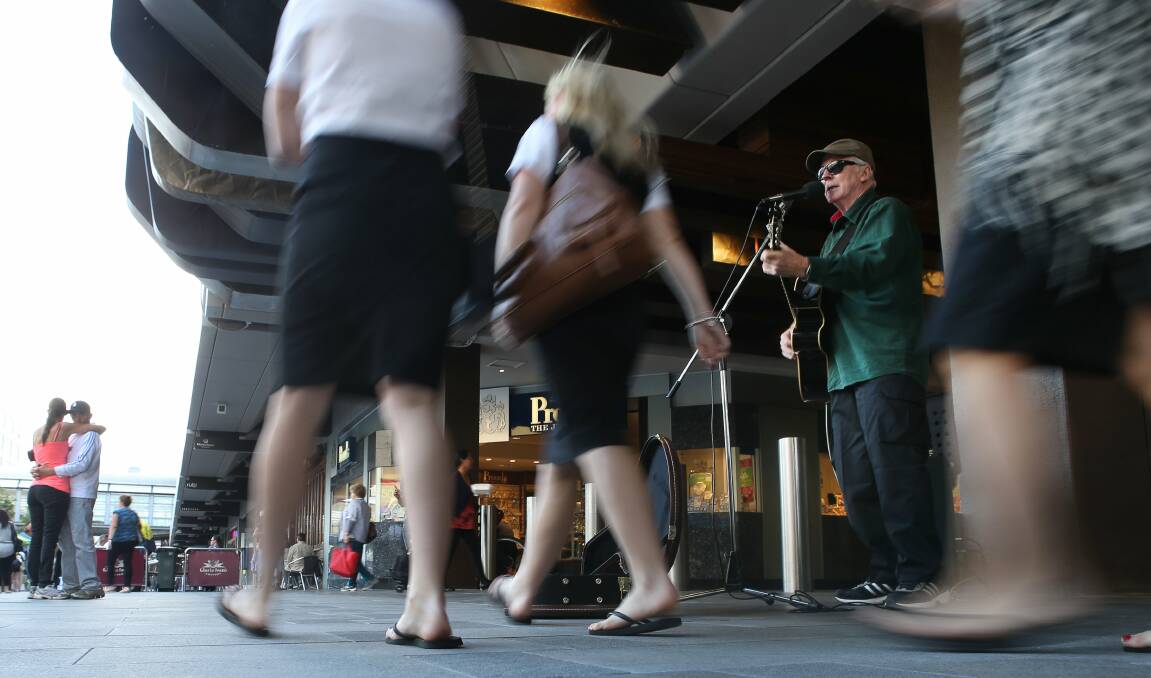 Tony Hansen thinks the increased busking fees will deter buskers and budding musicians. Picture: KIRK GILMOUR