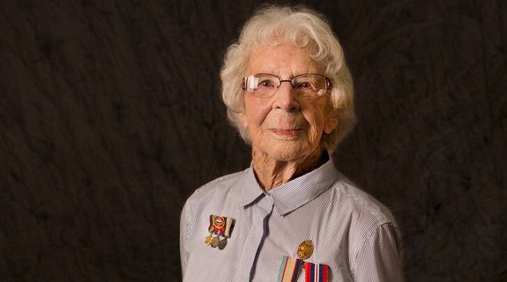 Pride: Nancy Crofts of the RAAF poses for her portrait. Photo: Rebekah Wilson