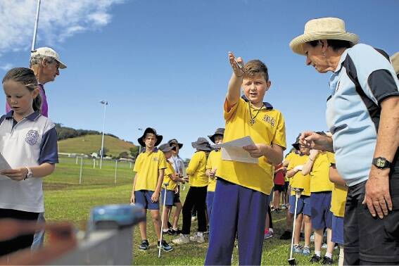 Challenge: Mt Keira Demonstration School's Vuk Mijakovac considers his next move during the South Coast Schools Orienteering Championships at Albion Park. Picture: CHRIS CHAN