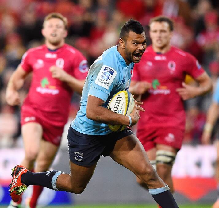 Kurtley Beale is under pressure to decide his future as NRL clubs chase him. Picture: GETTY IMAGES