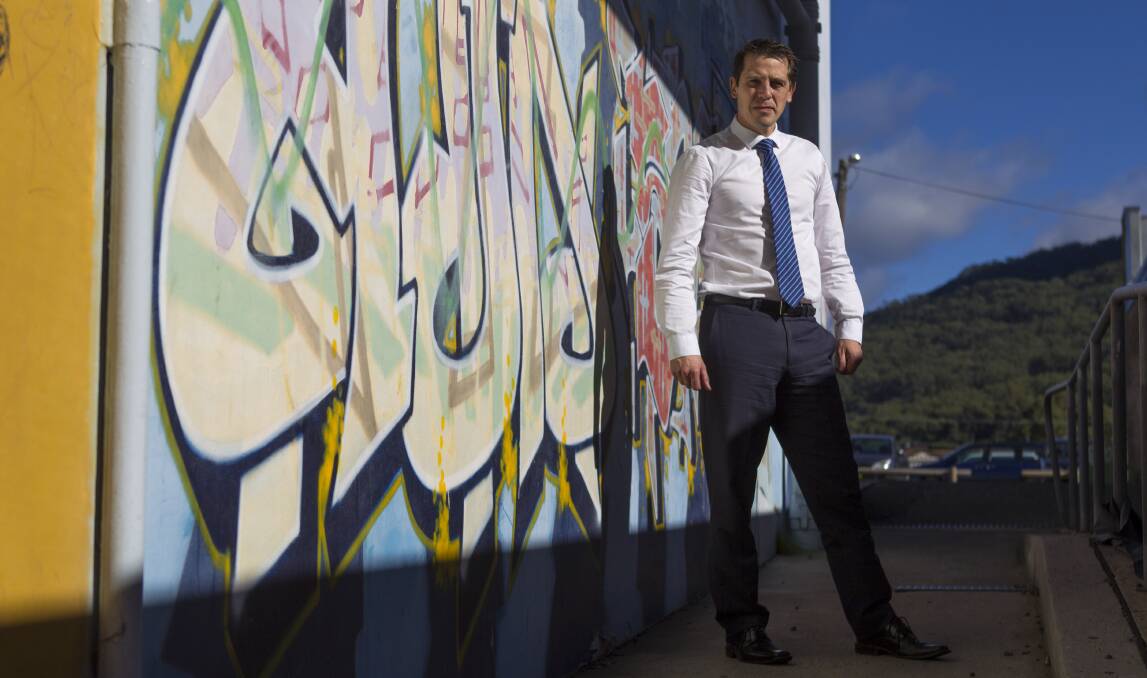 Few callers: Keira MP Ryan Park says the state hotline for graffiti should be scrapped and the money better used elsewhere by local councils to combat graffiti. Picture: CHRISTOPHER CHAN