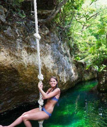 Swinging over a jungle river in southern Mexico. Photo: iStock
