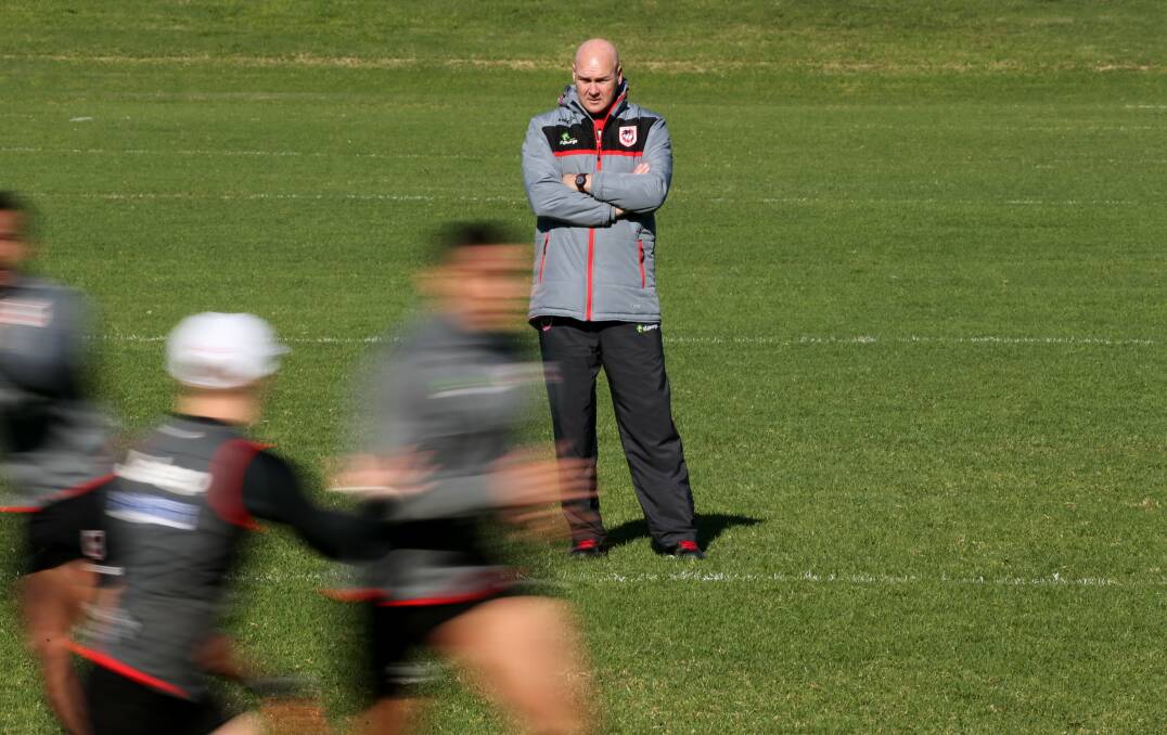 The Dragons' seven straight losses are not taking a toll on players, coach Paul McGregor says. Picture: ROBERT PEET