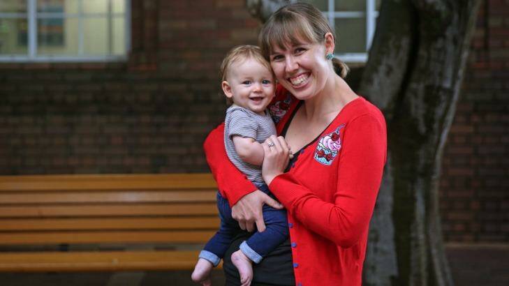 Breastfeeding mother Chantal Parslow and her son, Torin Redman, were asked to leave a Newcastle restaurant. Photo: Marina Nei