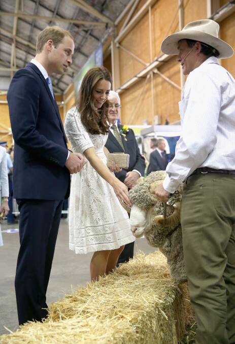 The Duke and Duchess of Cambridge at the Royal Easter Show on Friday. Picture: GETTY IMAGES