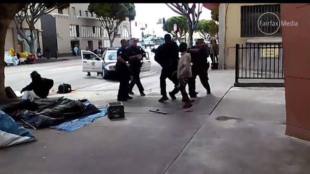 Deadly police shooting of homeless man caught on video