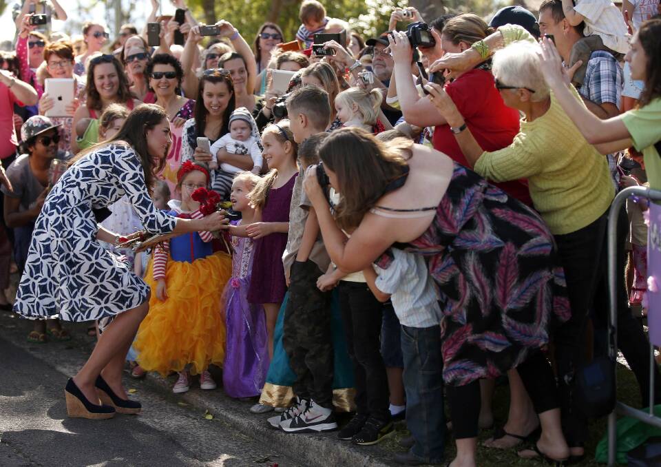 The Duke and Duchess of Cambridge visit the Blue Mountains on Thursday. Picture: GETTY IMAGES