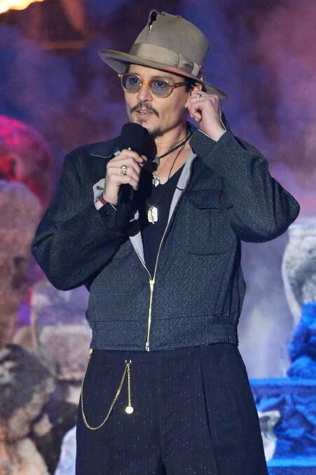 Johnny Depp at the 2014 MTV Movie Awards. Picture: GETTY IMAGES