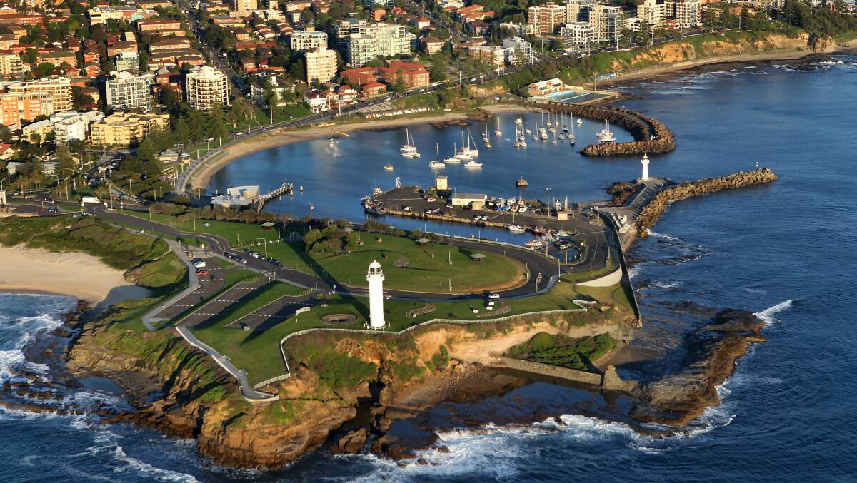 Wollongong Harbour, Lighthouse and Belmore Basin.