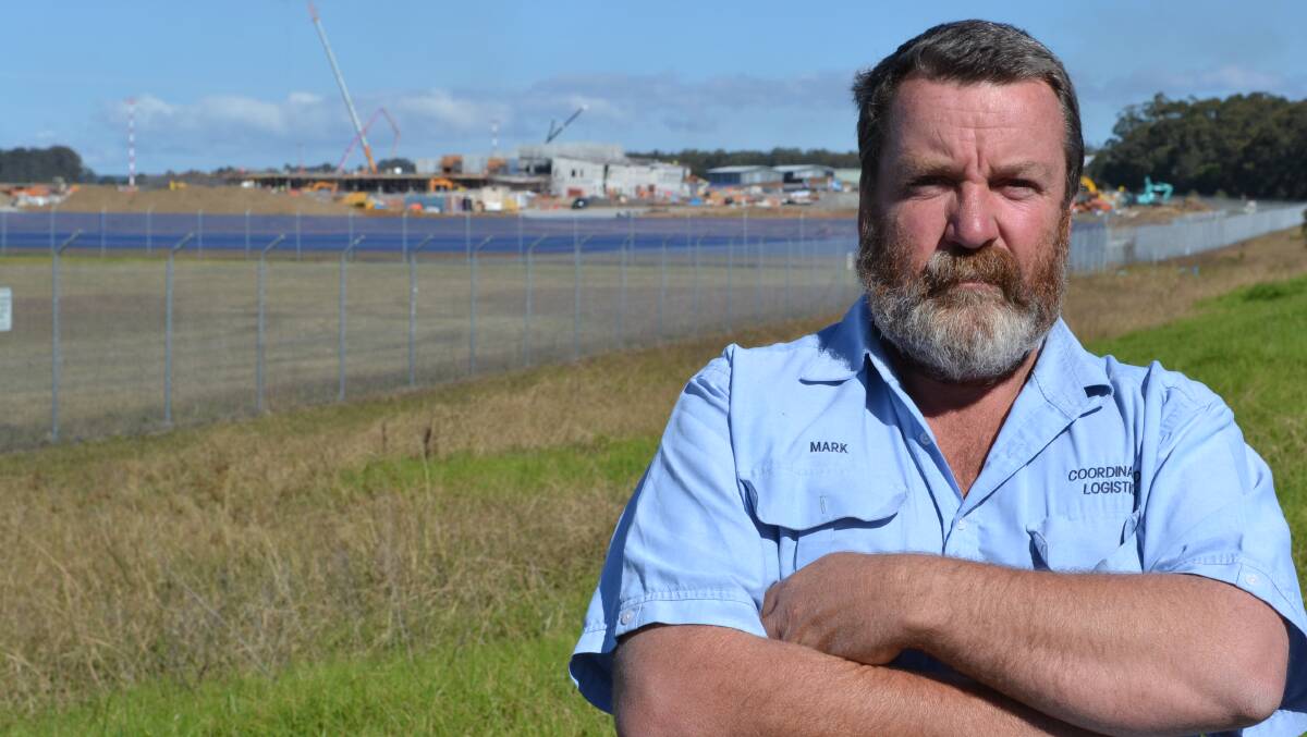 Mark Nelson, from Co-ordinated Logistics is one of 30 sub-contractors who will lose thousands of dollars on a multi-million defence project at HMAS Albatross. Picture: JESSICA LONG