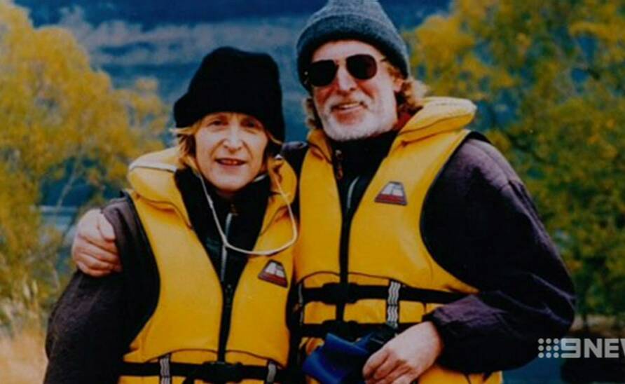 Christine Armstrong and her husband of 44 years, Rob. Picture: Channel Nine