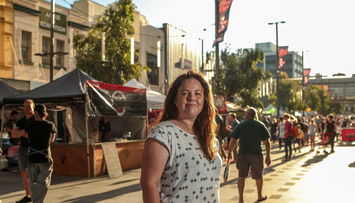 Crown Street Mall's Eat Street and Bulli's Foragers market organiser Kirrily Sinclair. Picture: ADAM McLEAN