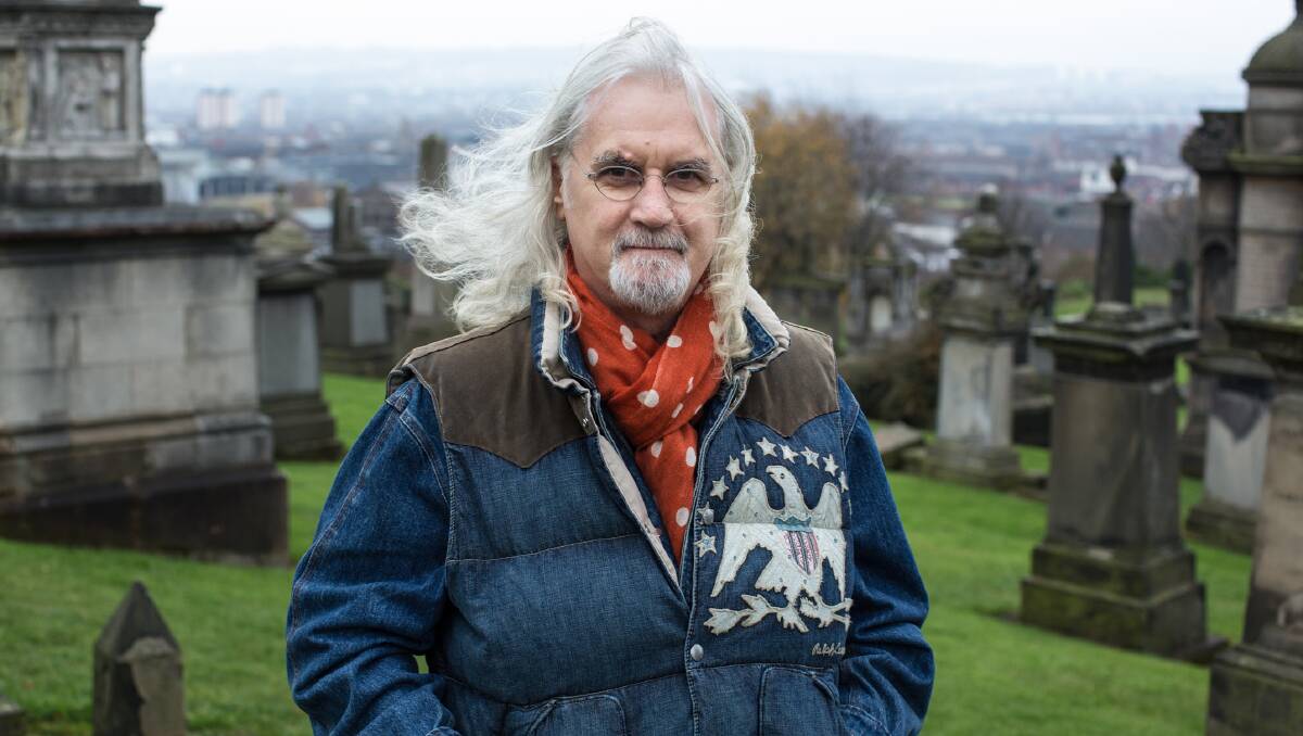 Billy Connolly at Glasgow's Necropolis. Picture: Supplied