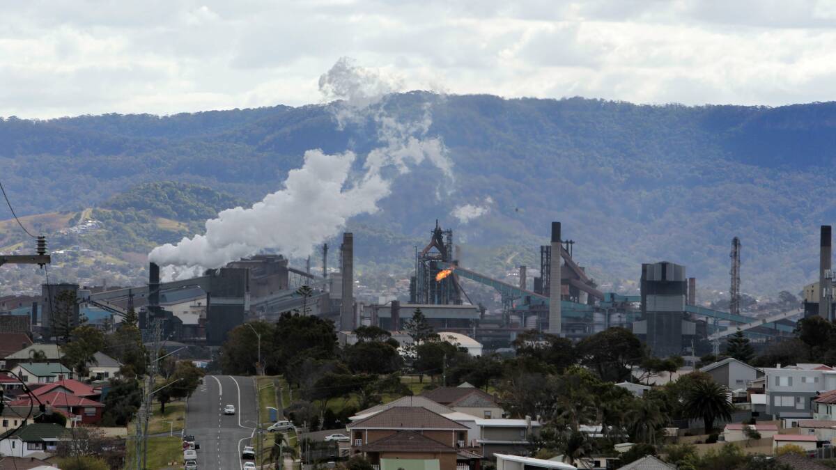 Up in the air: A potential shutdown of Port Kembla Bluescope Steelworks would have far-reaching impact. Picture: ANDY ZAKELI