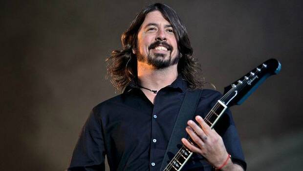Foo Fighters lead singer Dave Grohl performing at AAMI Park in Melbourne in 2011. Photo: Paul Rovere