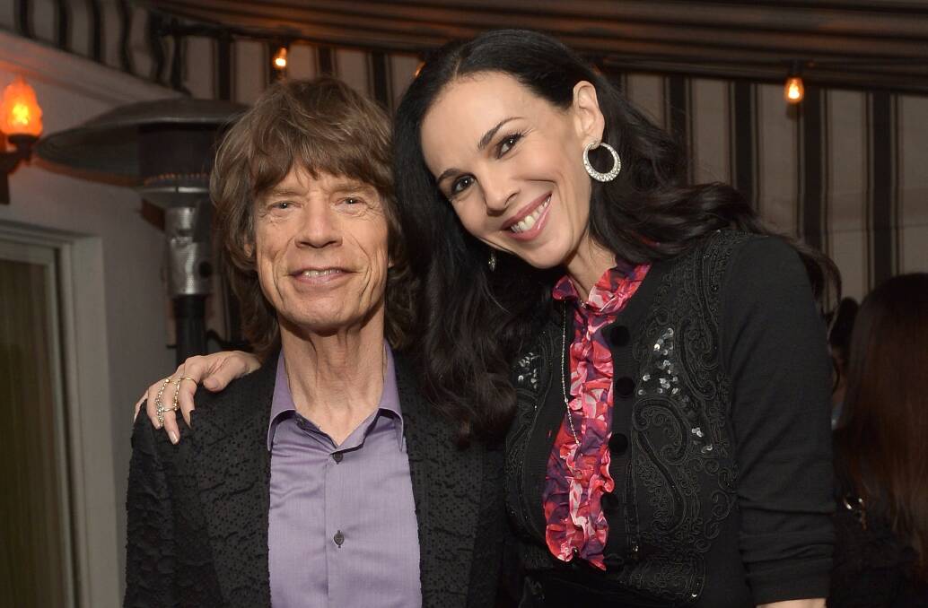 Designer L'Wren Scott and boyfriend musician Mick Jagger in Los Angeles. Picture: GETTY IMAGES