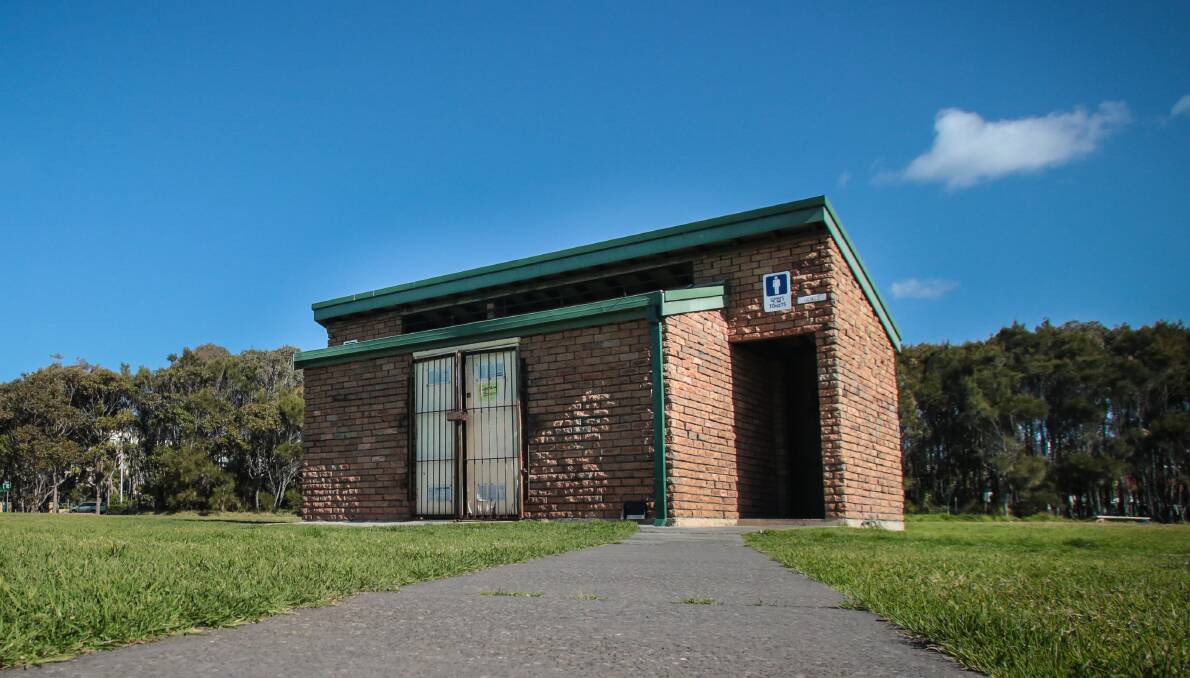 Caught short: The dilapidated toilet block in Stuart Park is to be replaced by modern amenities.ADAM McLEAN