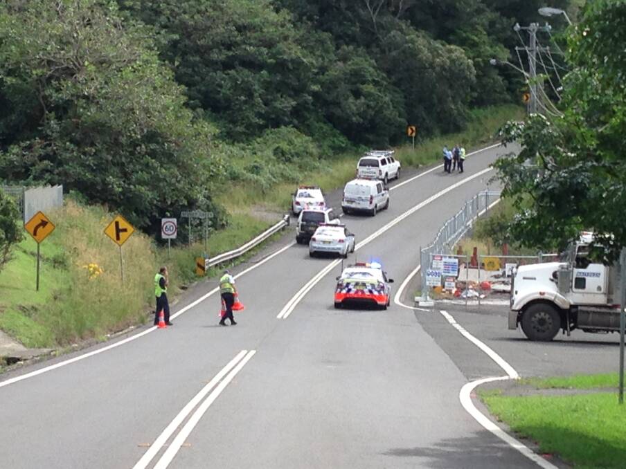 Police have set up a road block at Stoney Creek. Picture: DEREK REED