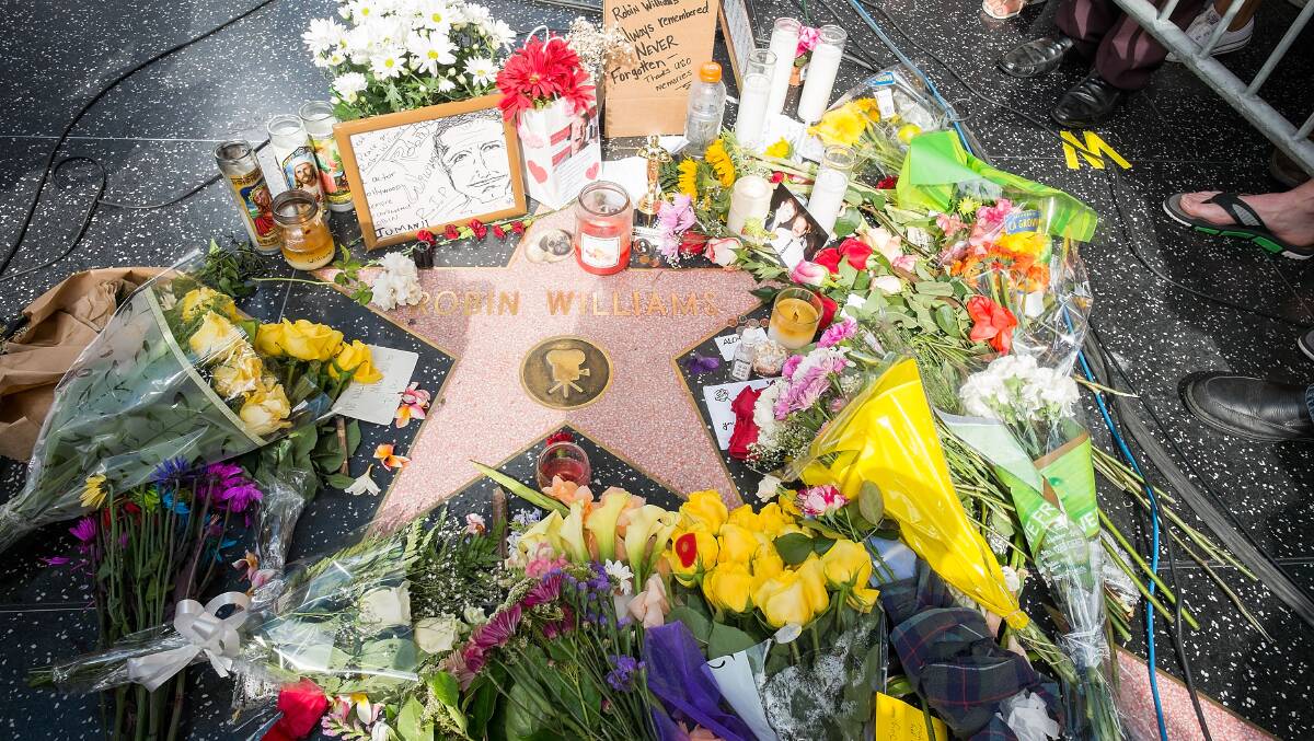 Robin Williams' Hollywood Walk of Fame star. Picture: GETTY IMAGES
