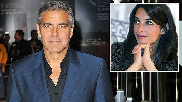 Engaged: Amal Alamuddin has won the heart of Hollywood's most famous bachelor. Picture: GETTY IMAGES