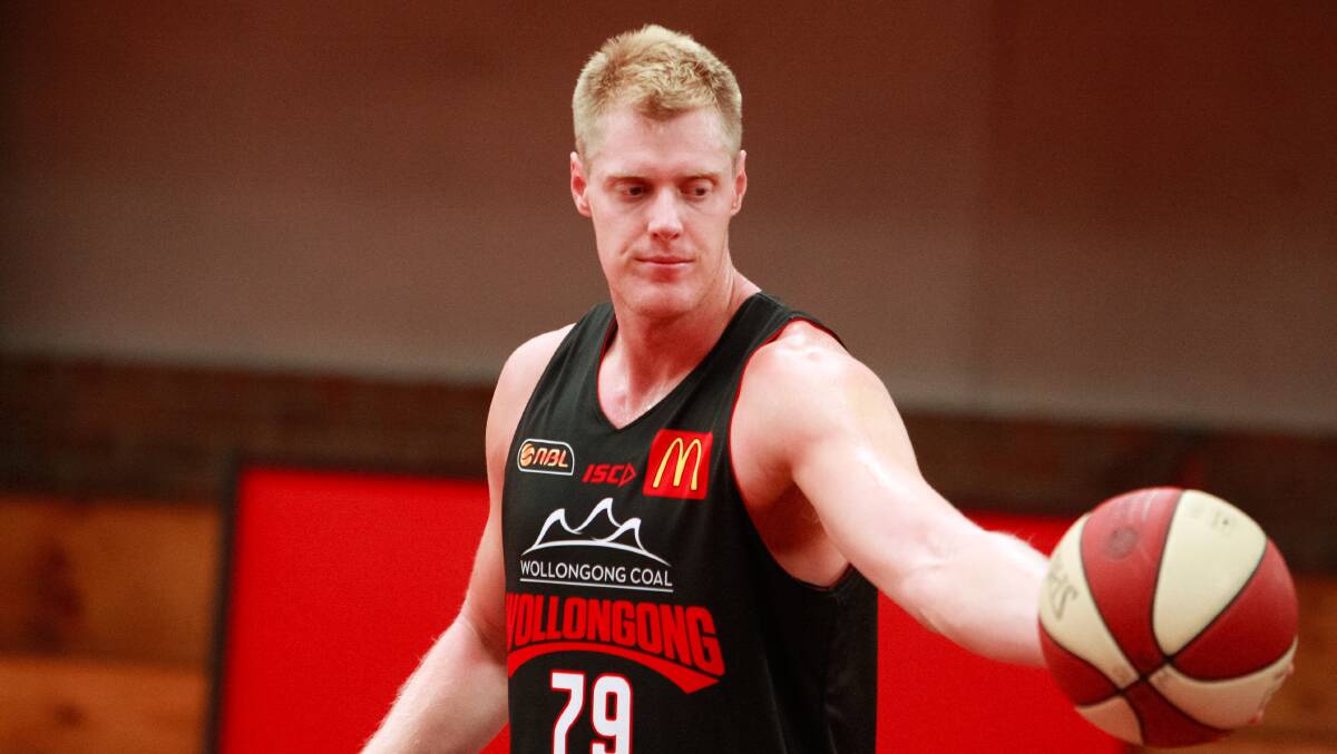 Big presence: At 2.18m, Wollongong’s latest signing Luke Nevill is the tallest player in the NBL. CHRISTOPHER CHAN